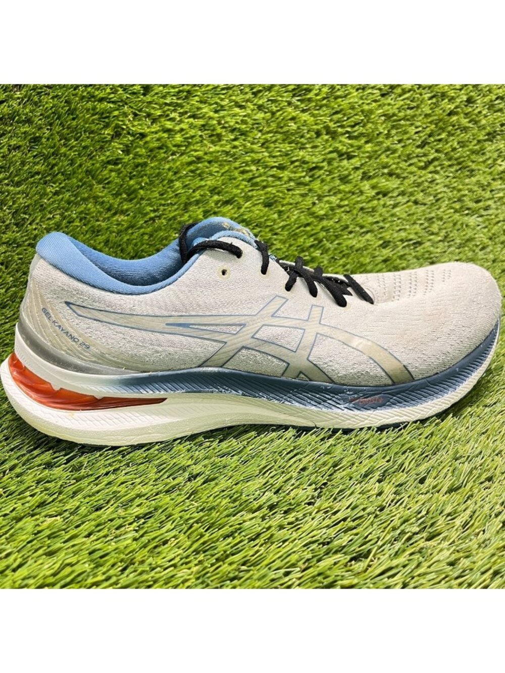 Asics Gel Kayano 29 Mens Size 11.5 Gray Blue Athletic Running Shoes Sneakers
